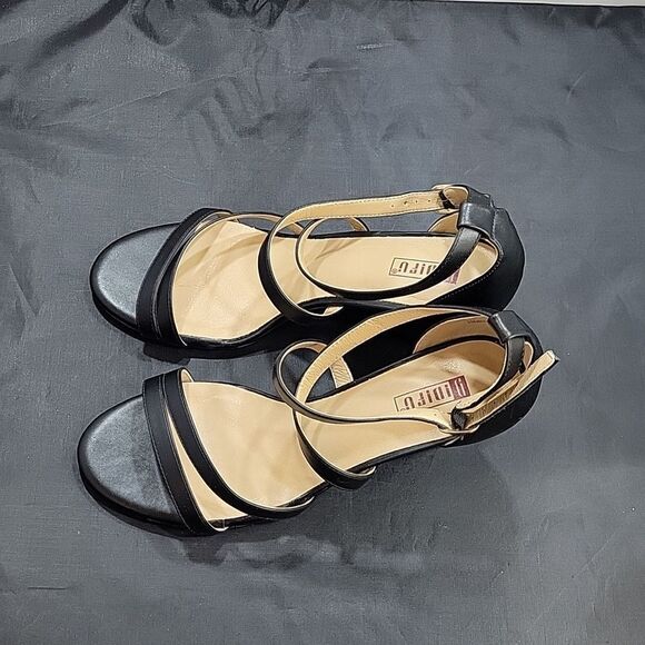 DIDIFU WEDGE MULTI-STRAP ADJUSTABLE BUCKLE ROUND TOE SANDAL - Picture 8 of 16